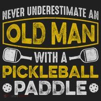 Never Underestimate An Old With A Pickleball Paddle Great Gift Beanie thumb 2