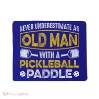 Never Underestimate An Old With A Pickleball Paddle Great Gift Mousepad thumb 0