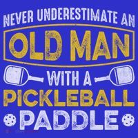 Never Underestimate An Old With A Pickleball Paddle Great Gift Women's Tank Top thumb 5