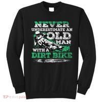 Never Underestimate An Old Man With A Dirt Bike Gift Sweatshirt thumb 0