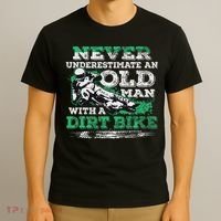 Never Underestimate An Old Man With A Dirt Bike Gift T-Shirt thumb 3