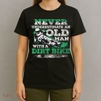 Never Underestimate An Old Man With A Dirt Bike Gift T-Shirt thumb 4