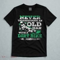 Never Underestimate An Old Man With A Dirt Bike Gift T-Shirt thumb 5
