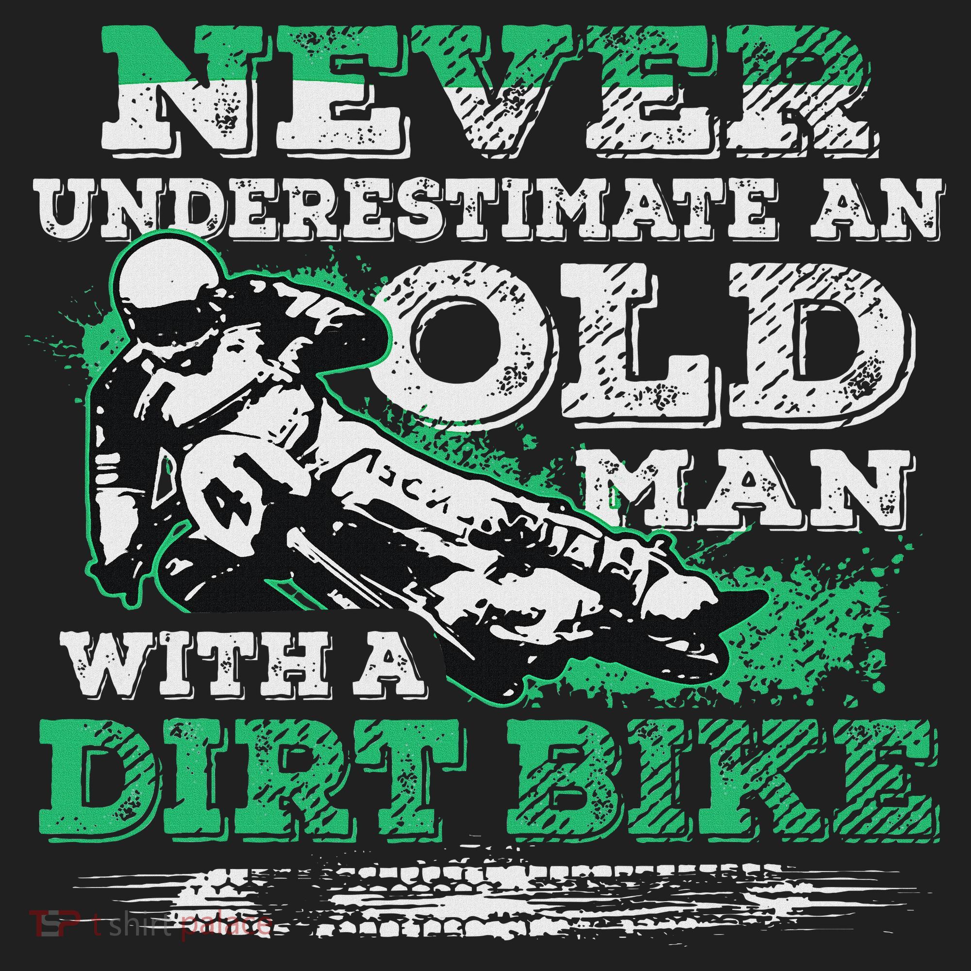 Never Underestimate An Old Man With A Dirt Bike Gift Beanie