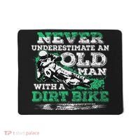 Never Underestimate An Old Man With A Dirt Bike Gift Mousepad thumb 0