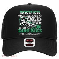 Never Underestimate An Old Man With A Dirt Bike Gift Hat thumb 0