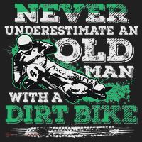Never Underestimate An Old Man With A Dirt Bike Gift Hat thumb 2