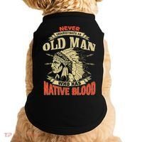 Never Underestimate An Old Man Who Has Native Blood Doggie Tank thumb 0