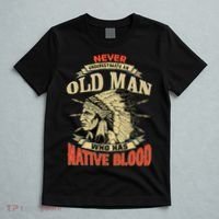 Never Underestimate An Old Man Who Has Native Blood T-Shirt thumb 5