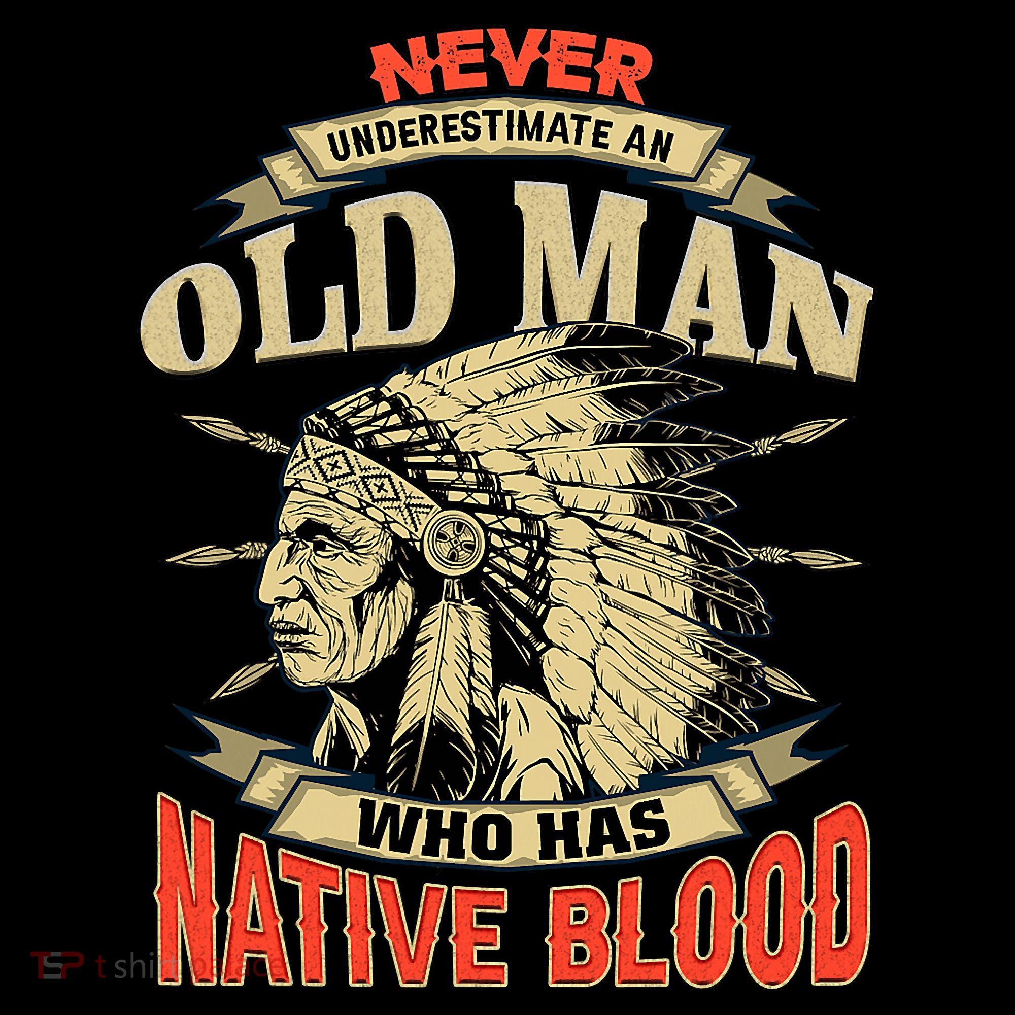 Never Underestimate An Old Man Who Has Native Blood Women's Hoodie