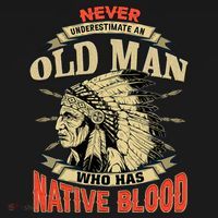 Never Underestimate An Old Man Who Has Native Blood Visor thumb 3