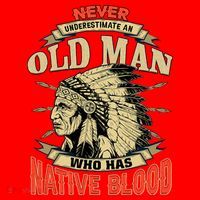 Never Underestimate An Old Man Who Has Native Blood Santa Hat thumb 1