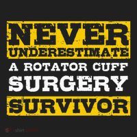 Never Underestimate A Rotator Cuff Surgery Survivor Beanie thumb 2