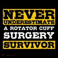 Never Underestimate A Rotator Cuff Surgery Survivor Women's Hoodie thumb 2