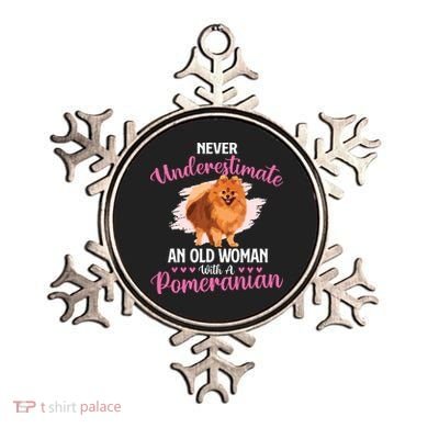 Never Underestimate An Old Woman With A Pomeranian Ornament