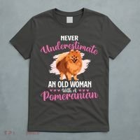 Never Underestimate An Old Woman With A Pomeranian T-Shirt thumb 5