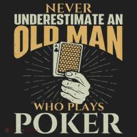Never Underestimate An Old Man Who Plays Poker Card Player Women's Sweatshirt thumb 2