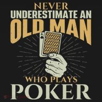 Never Underestimate An Old Man Who Plays Poker Card Player Women's Hoodie thumb 2