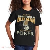 Never Underestimate An Old Man Who Plays Poker Card Player Kids T-Shirt thumb 2