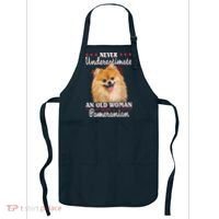 Never Underestimate An Old Woman With Pomeranian Apron thumb 0
