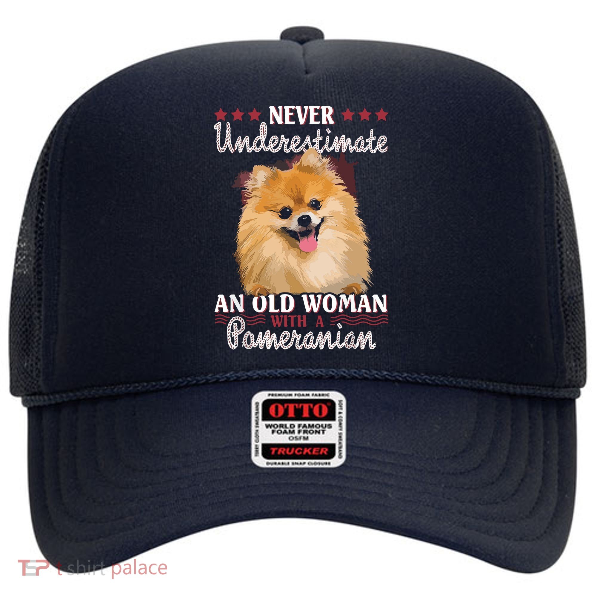 Never Underestimate An Old Woman With Pomeranian Hat