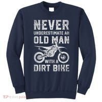 Never Underestimate An Old Man With A Dirt Bike Father's Day Sweatshirt thumb 0