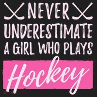 Never Underestimate A Who Plays Ice Hockey Hockey Gift Beanie thumb 2