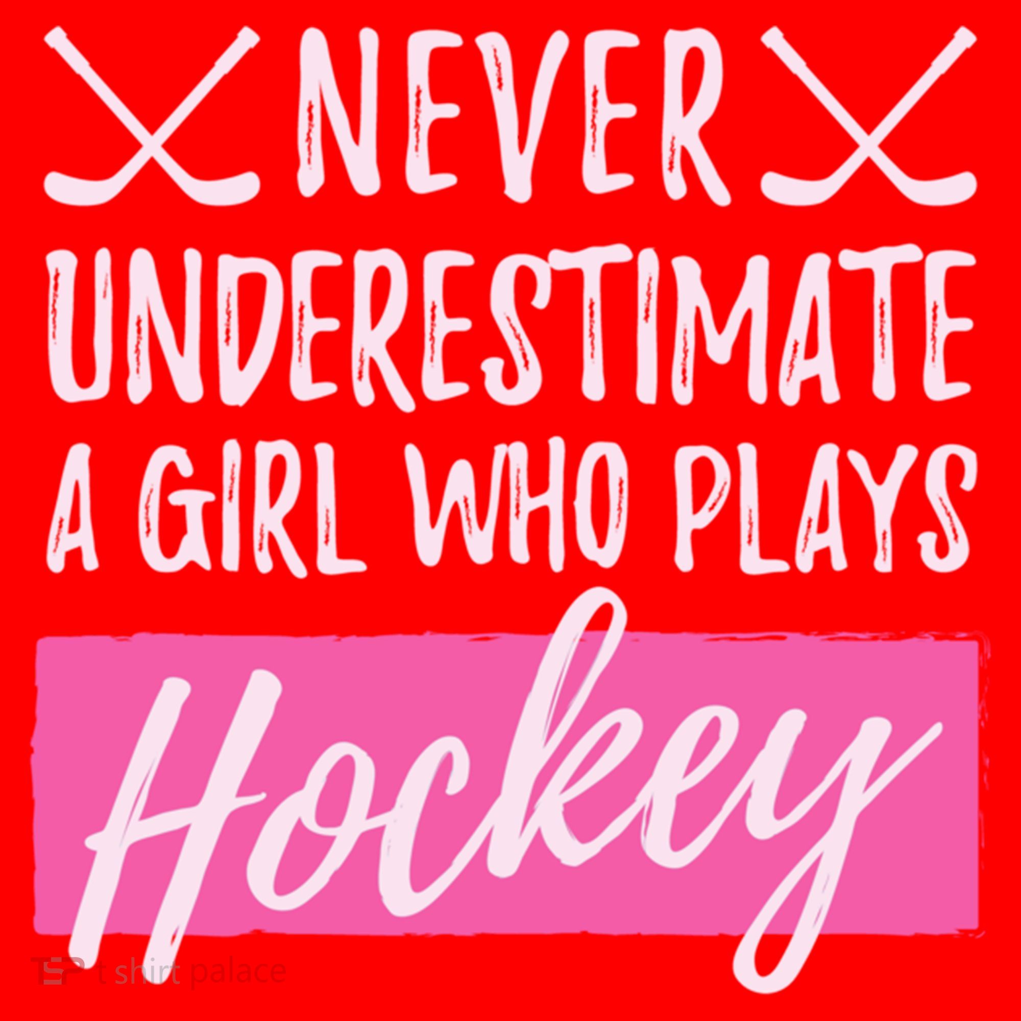 Never Underestimate A Who Plays Ice Hockey Hockey Gift Santa Hat