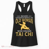 Never Underestimate An Old Woman Who Knows Tai Chi Women's Tank Top thumb 0