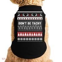 Nurse Ugly Christmas Sweater DonT Be Tachy Doggie Tank thumb 0