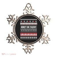 Nurse Ugly Christmas Sweater DonT Be Tachy Ornament thumb 0