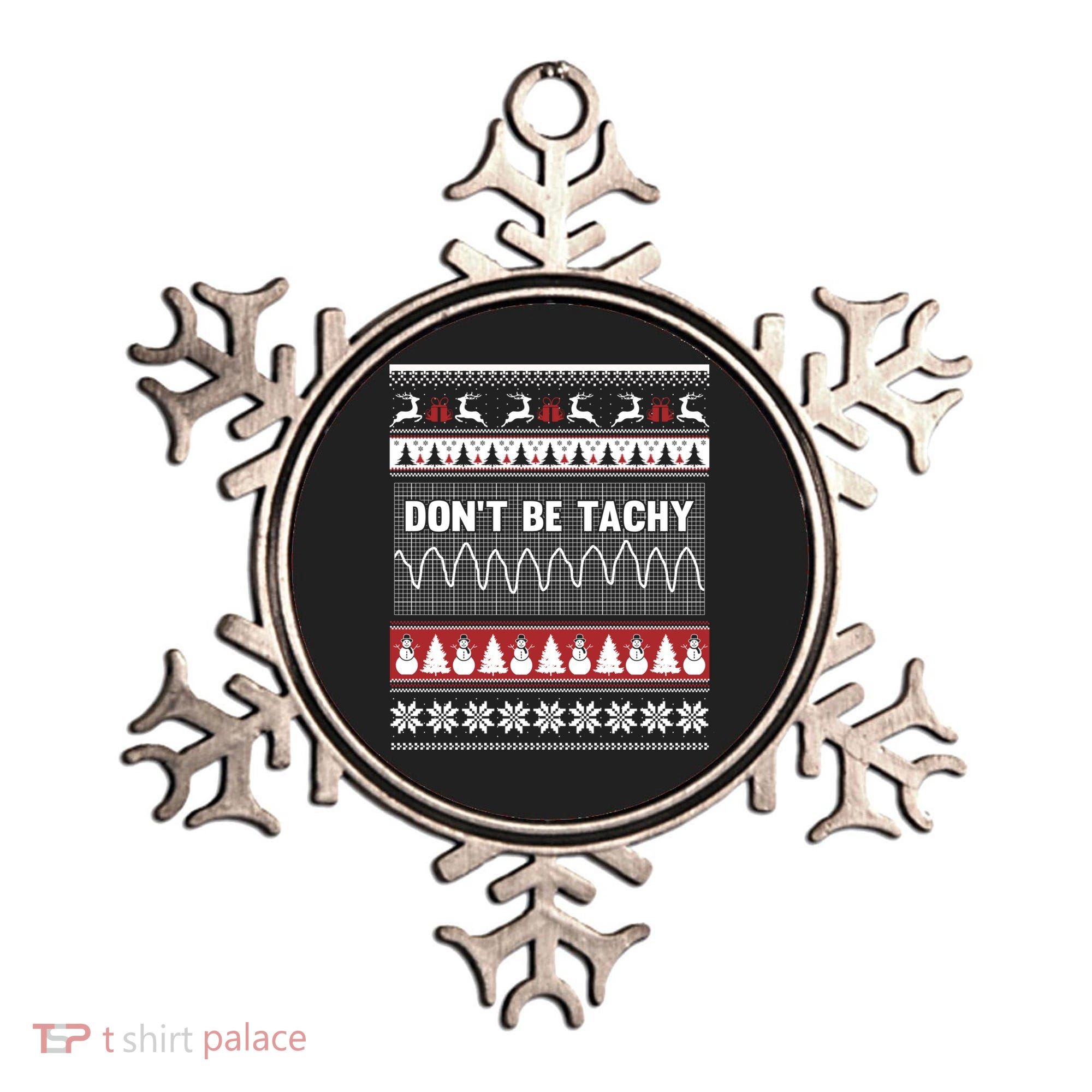 Nurse Ugly Christmas Sweater DonT Be Tachy Ornament