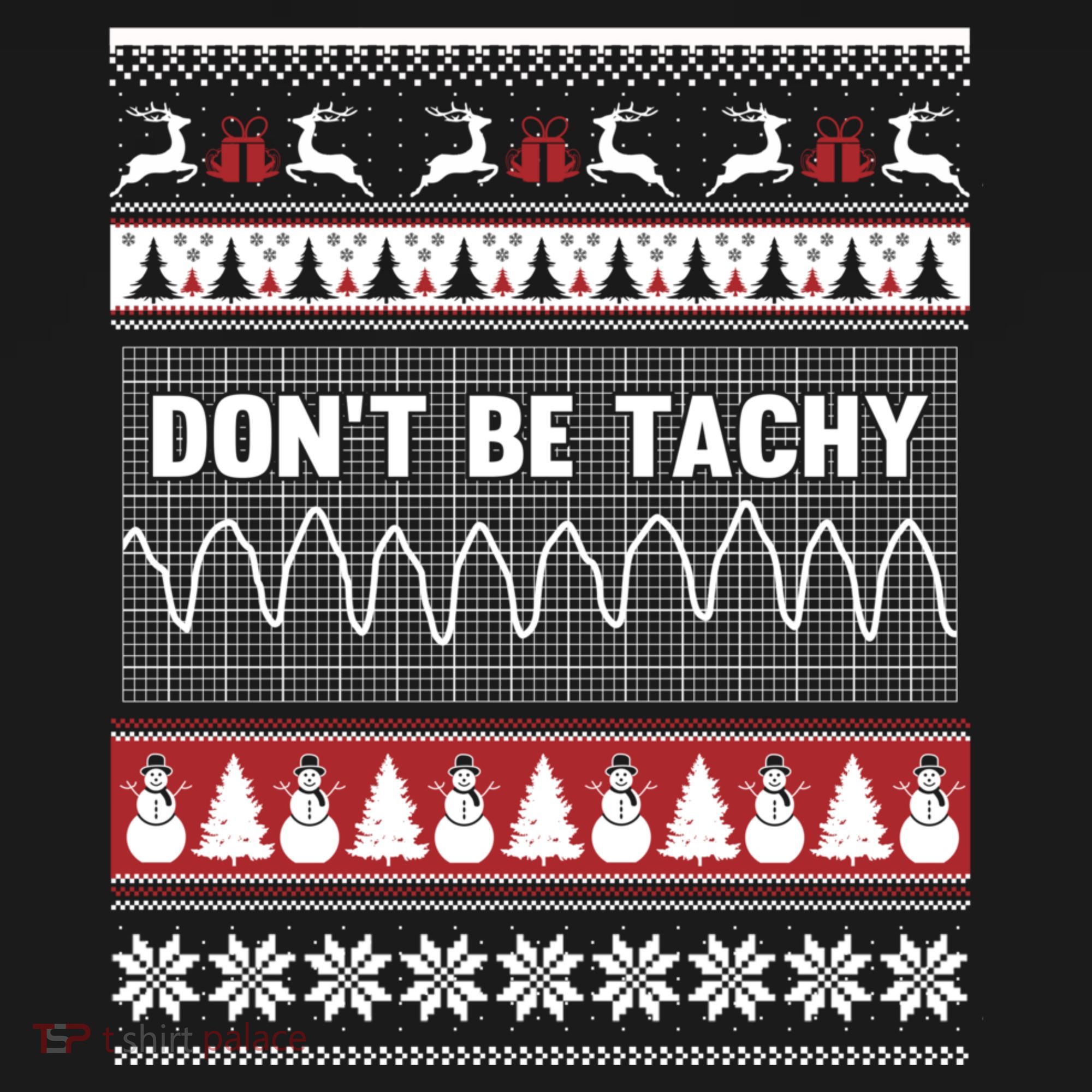 Nurse Ugly Christmas Sweater DonT Be Tachy Women's Tank Top