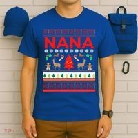 Nana Ugly Christmas Sweater Funny Grandma Xmas Sweaters Mom Funny Gift T-Shirt thumb 6