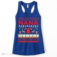 Nana Ugly Christmas Sweater Funny Grandma Xmas Sweaters Mom Funny Gift Women's Tank Top thumb 0