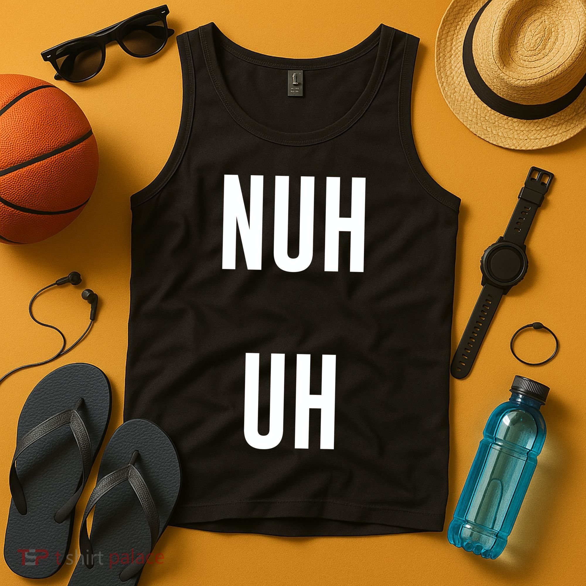 Nuh Uh Funny Sassy Statement Silly Fun Sarcastic Humor Tank Top