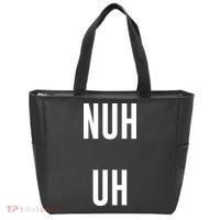 Nuh Uh Funny Sassy Statement Silly Fun Sarcastic Humor Tote Bag thumb 0
