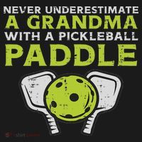 Never Underestimate Grandma With Pickleball Paddle Women Women's Hoodie thumb 2