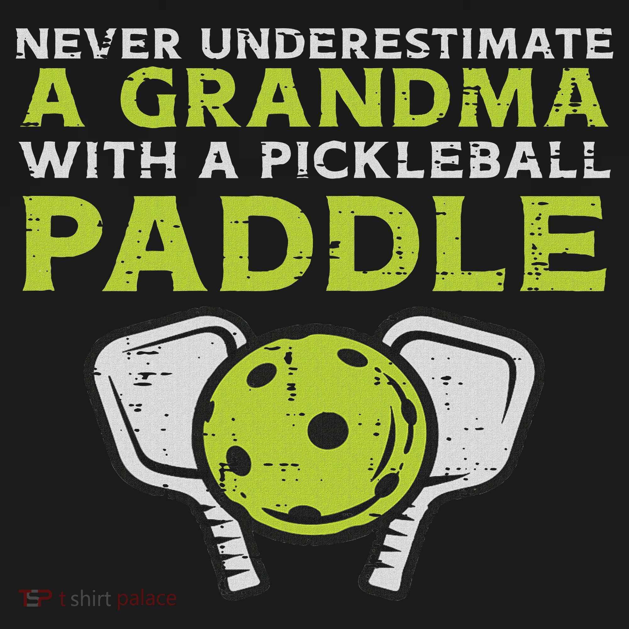 Never Underestimate Grandma With Pickleball Paddle Women Women's Hoodie