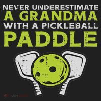 Never Underestimate Grandma With Pickleball Paddle Women Tumbler thumb 3