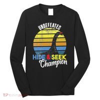 Nessie Undefeated Hide & Seek Champion Loch Ness Monster Long Sleeve Shirt thumb 0