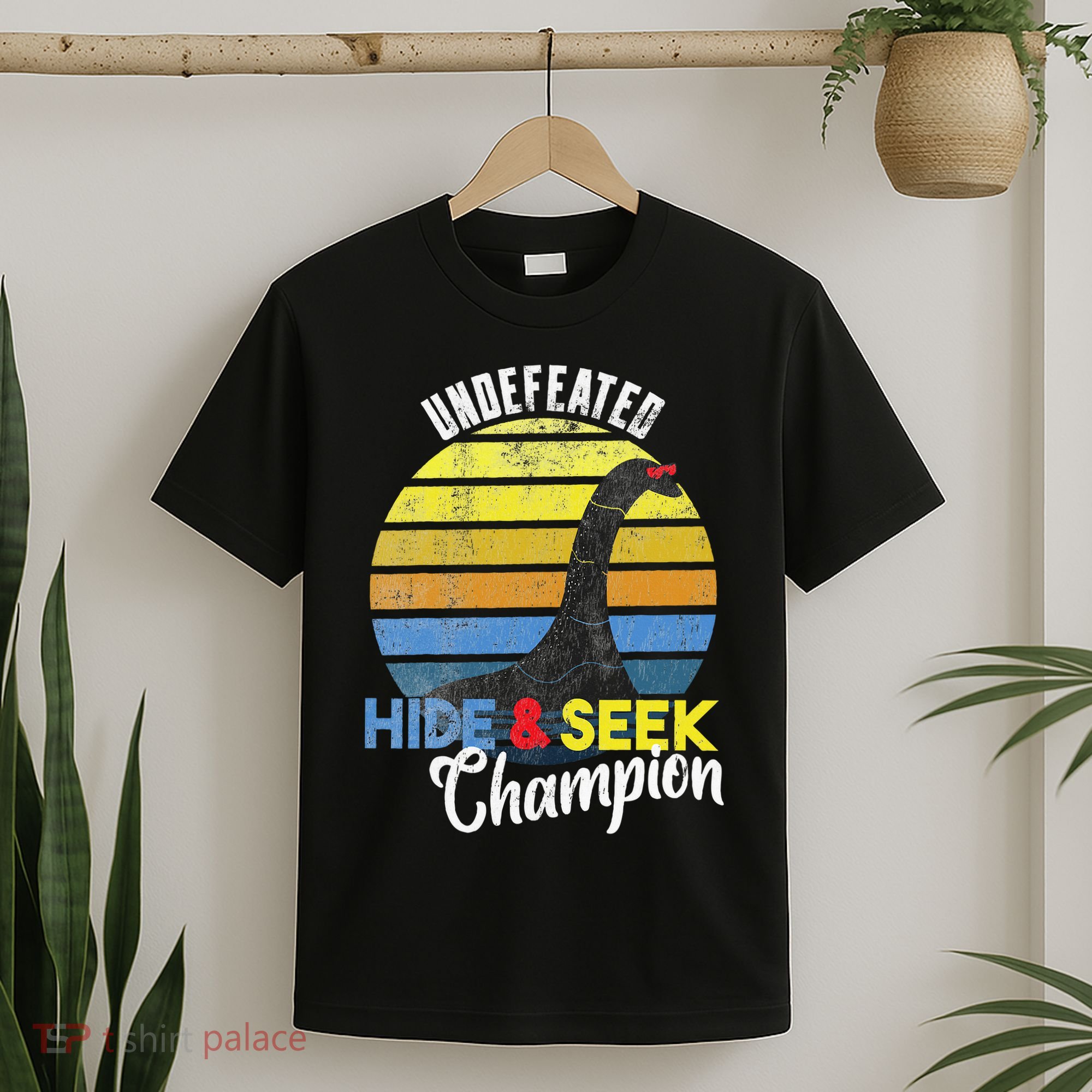 Nessie Undefeated Hide & Seek Champion Loch Ness Monster T-Shirt
