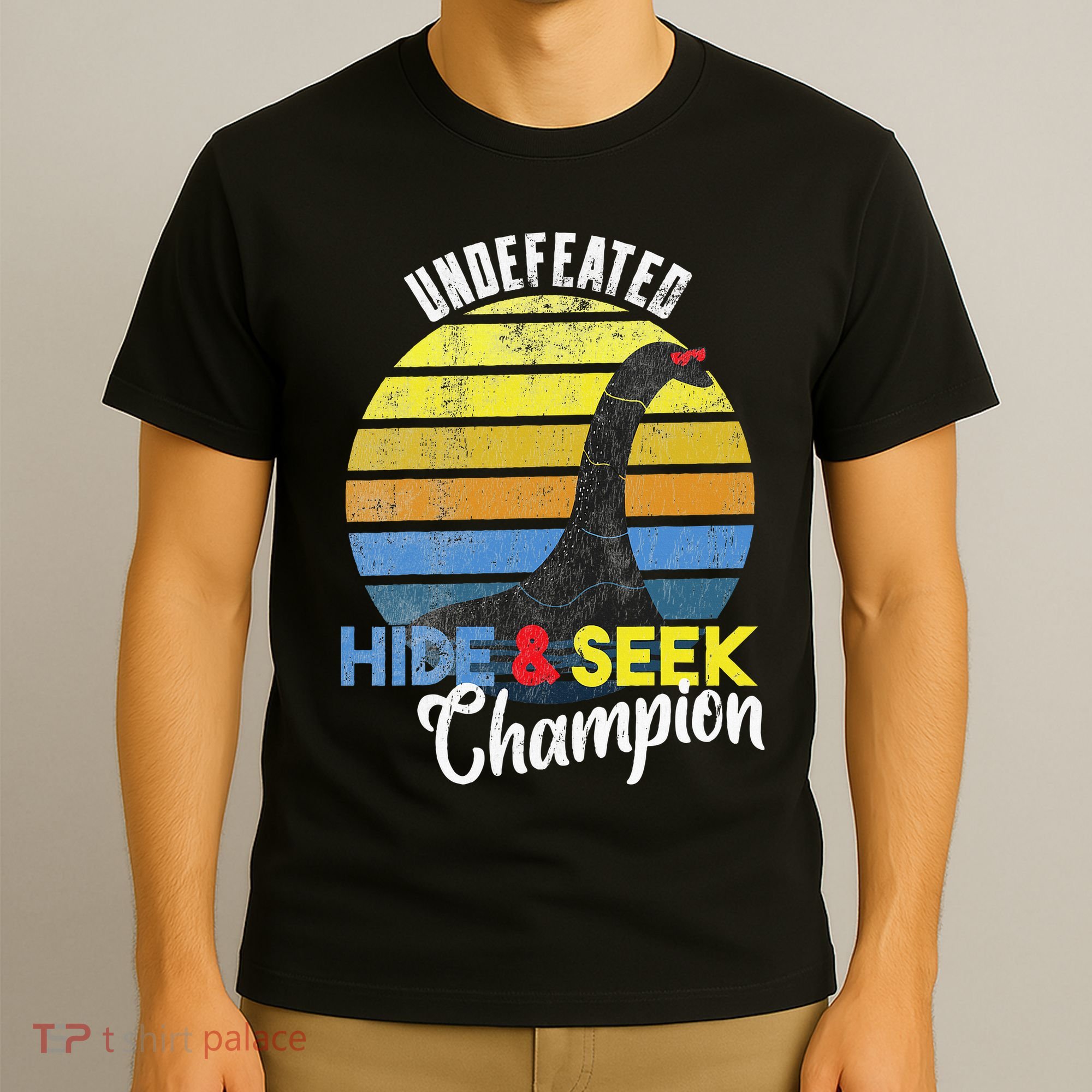 Nessie Undefeated Hide & Seek Champion Loch Ness Monster T-Shirt