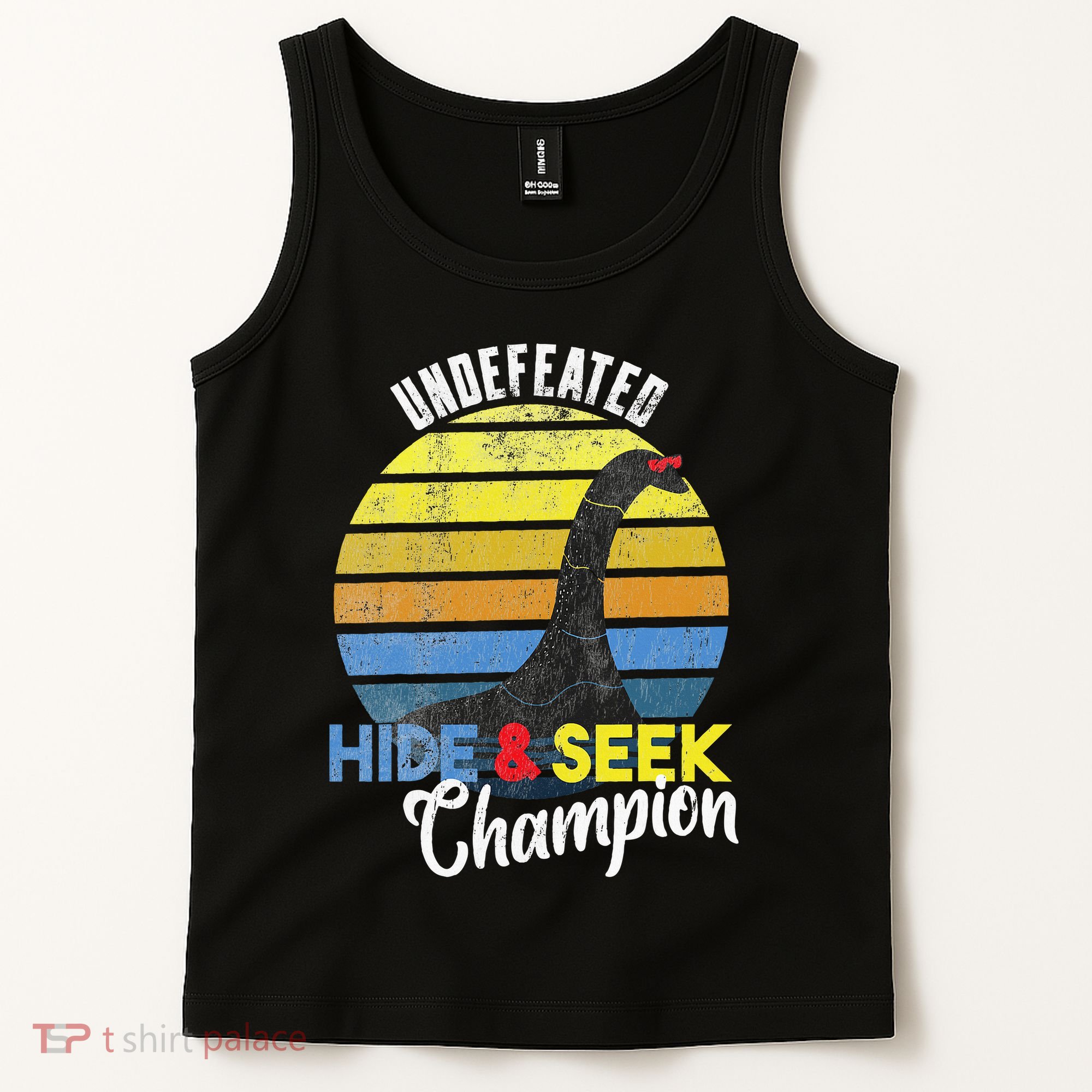 Nessie Undefeated Hide & Seek Champion Loch Ness Monster Tank Top