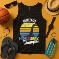 Nessie Undefeated Hide & Seek Champion Loch Ness Monster Tank Top thumb 4