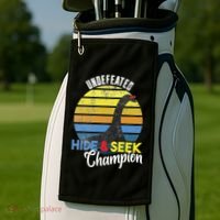 Nessie Undefeated Hide & Seek Champion Loch Ness Monster Golf Towel thumb 2