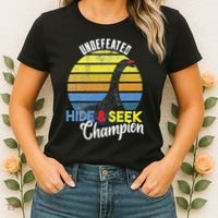 Nessie Undefeated Hide & Seek Champion Loch Ness Monster Women's T-Shirt thumb 2
