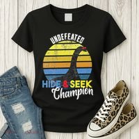 Nessie Undefeated Hide & Seek Champion Loch Ness Monster Women's T-Shirt thumb 3