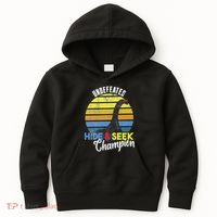 Nessie Undefeated Hide & Seek Champion Loch Ness Monster Kids Hoodie thumb 0