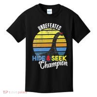 Nessie Undefeated Hide & Seek Champion Loch Ness Monster Kids T-Shirt thumb 0
